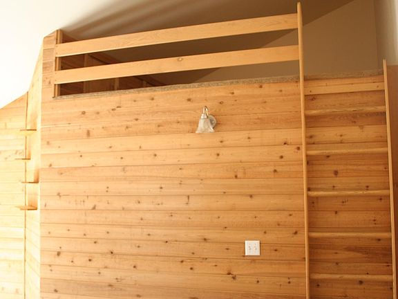 Loft area above living room.