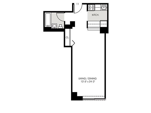 2nd image of 45 Wall St APT 2011