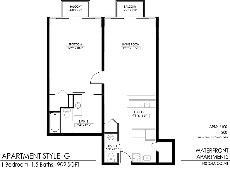 Floor plan G