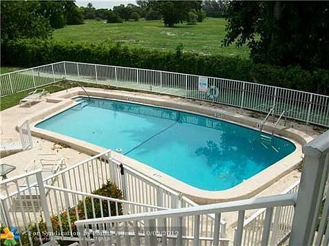Pool golf course view