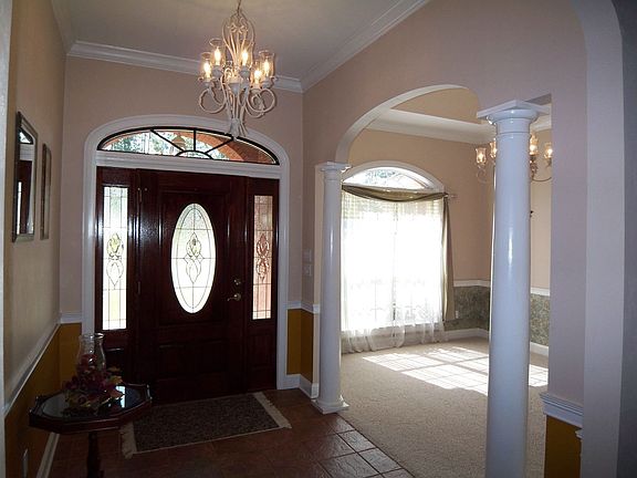 Mahogany entrance