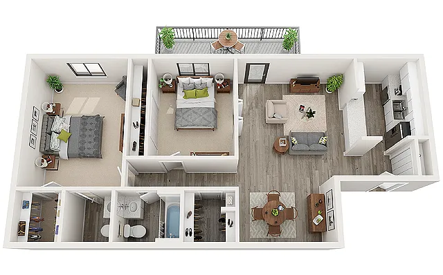 Floor plan 2X15 C