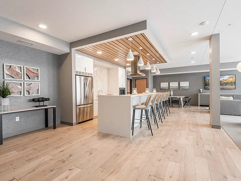 Our clubroom is fully fitted with a gourmet kitchen and spaces for entertaining.