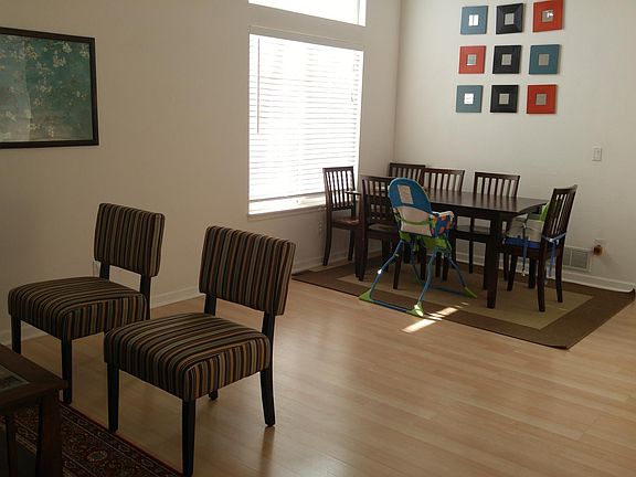 Living room toward dining area