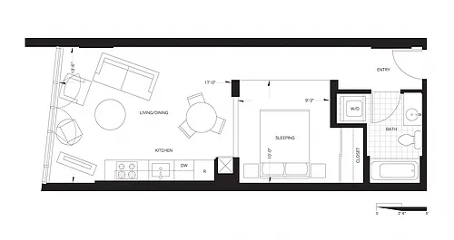 Floor plan Studio (AS2)