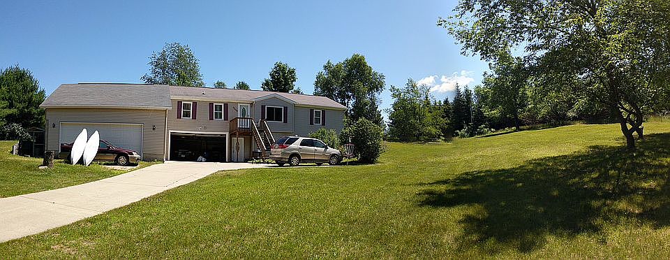 Front of house in the summer