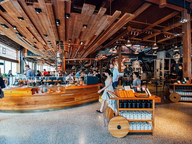 If you're a Starbucks fan, stop by the Starbucks Roastery on Capital Hill
