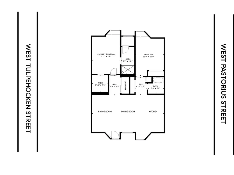 Floorplan Unit #10 (2 bed / 2 bath)