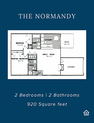 Floor plan 2 Bedroom 2 Bathroom