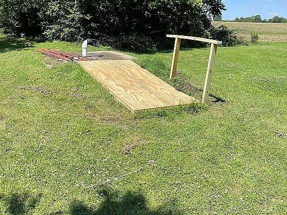 Concrete storm cellar 