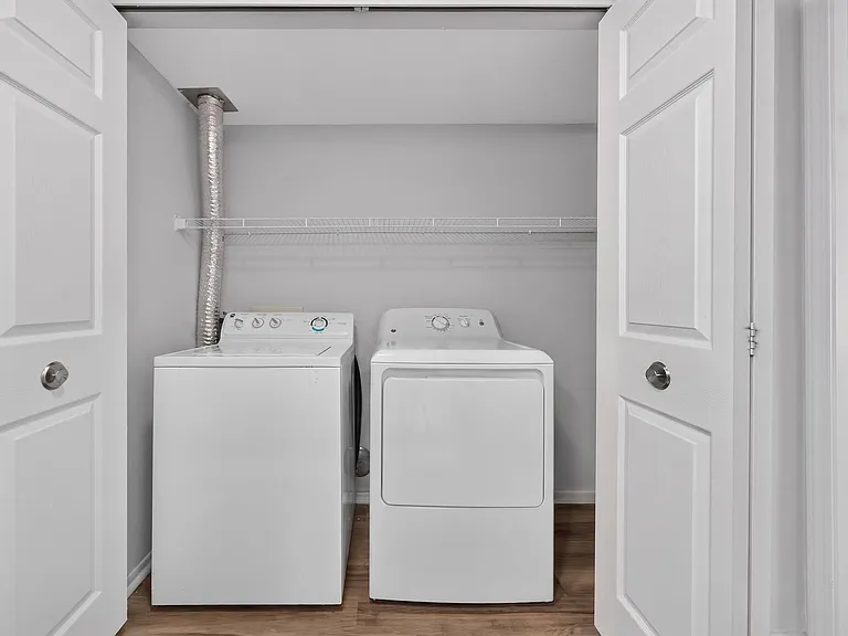 In-unit Washer and Dryer at Lakeside Village Apartments in Clinton Township, MI.