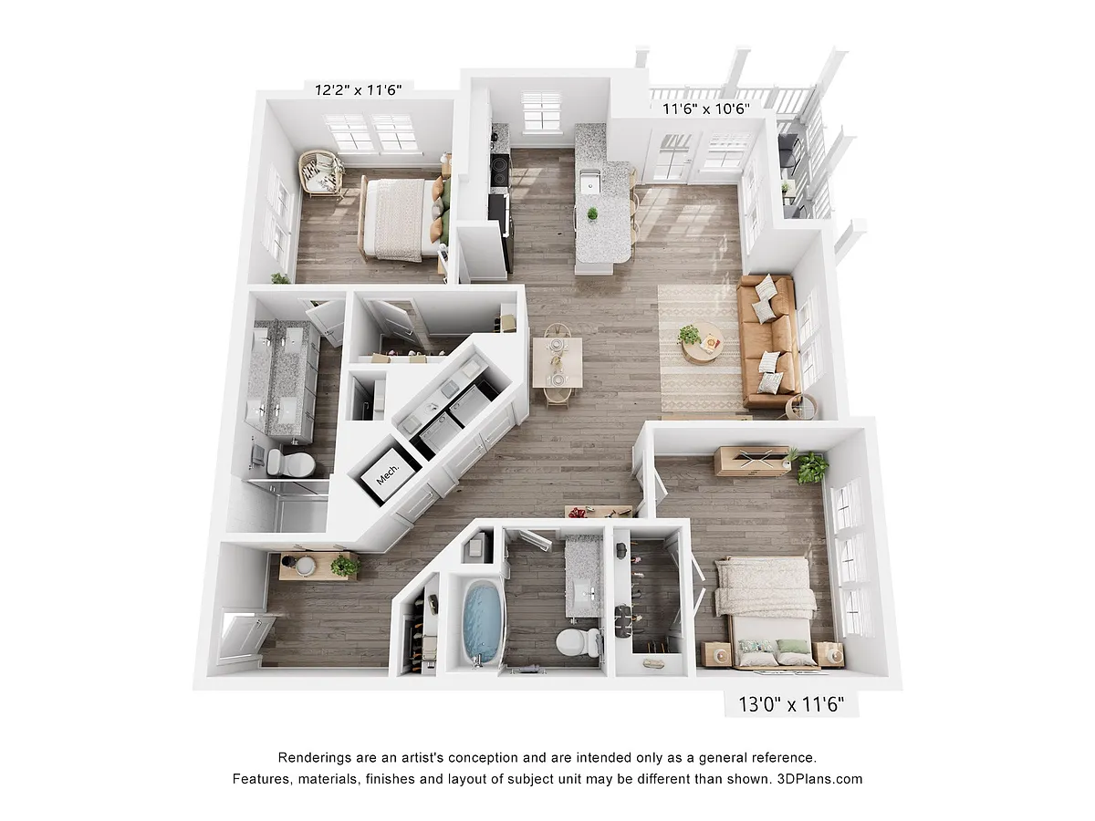 Floor plan B2A Live Local