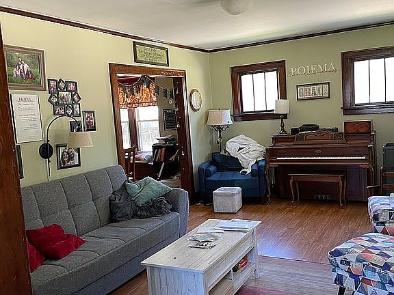 Living room from front door