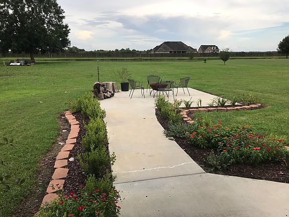 Backyard view from patio