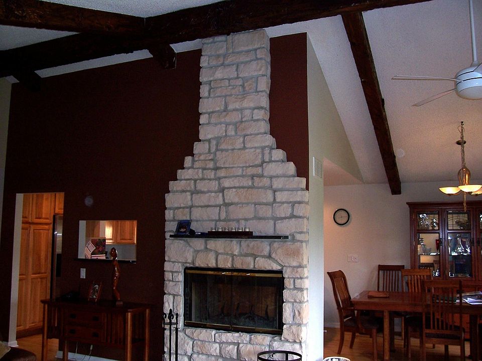 Stone Fireplace