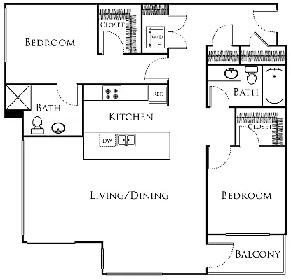 Floor plan B12- Income Restricted