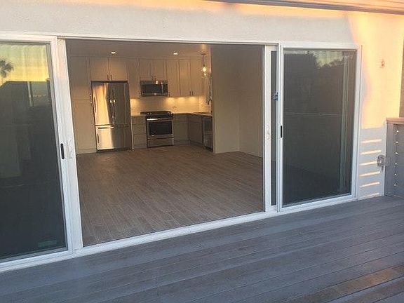 View from deck into Great Room