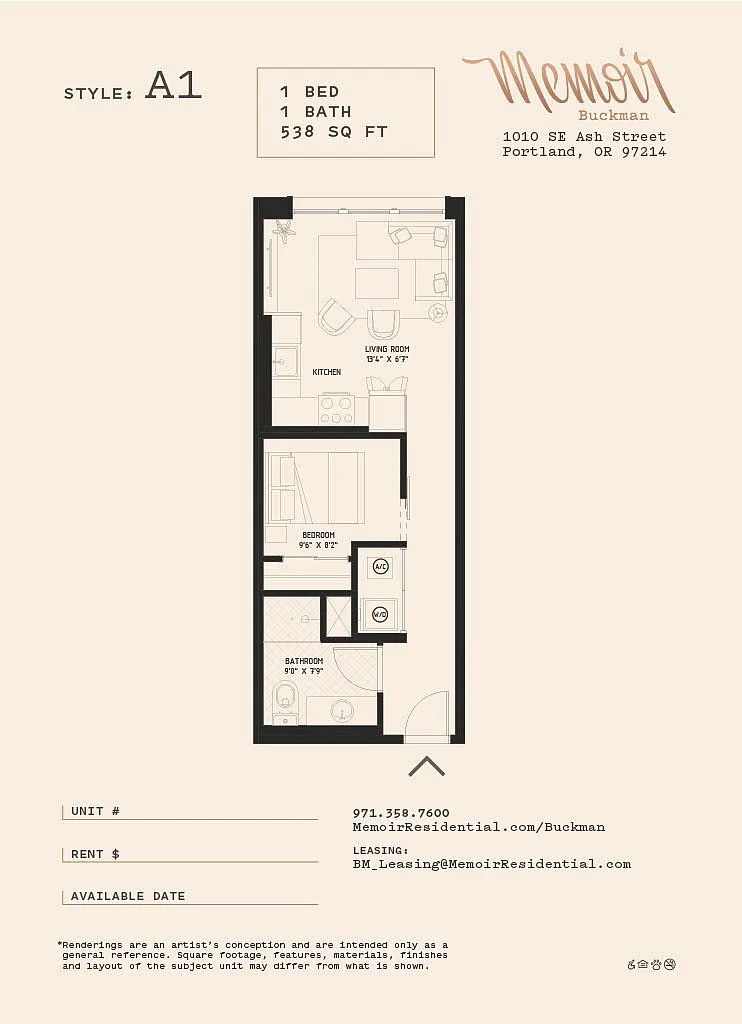 Floor plan URBAN 1X1