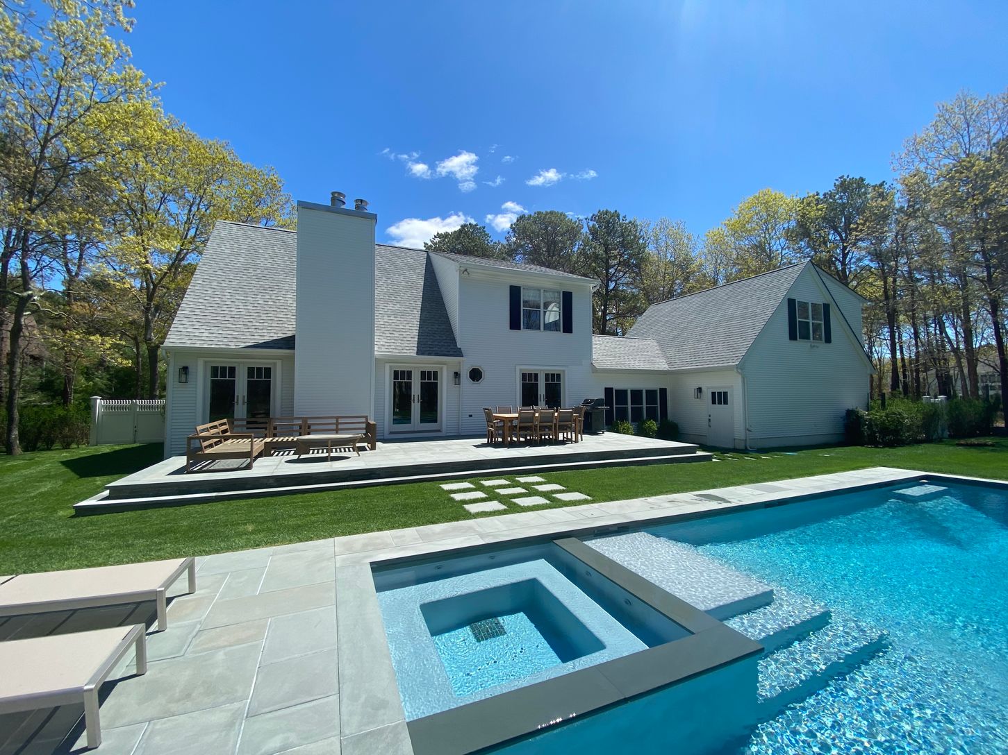 New pool and inset hot-tub with automation; 1200sf bluestone patio -- all new 2021