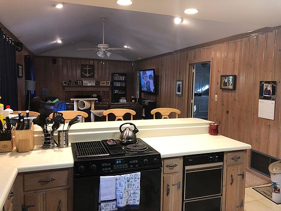 Kitchen open to living room