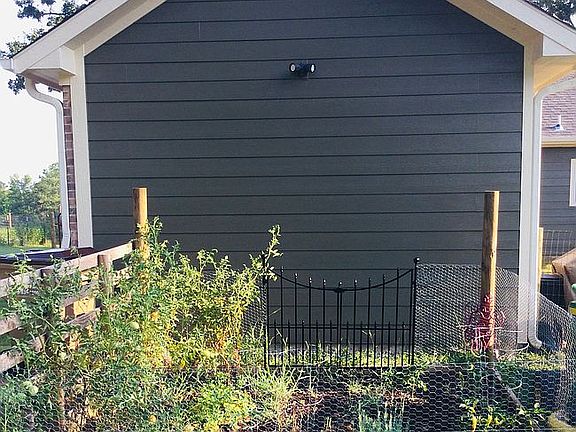 Fenced raised garden