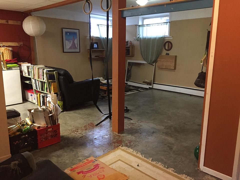 View from entry to living room