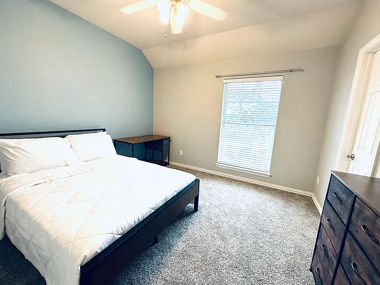 Fully furnished Bedroom 2 (2nd floor) with attached bath and closest