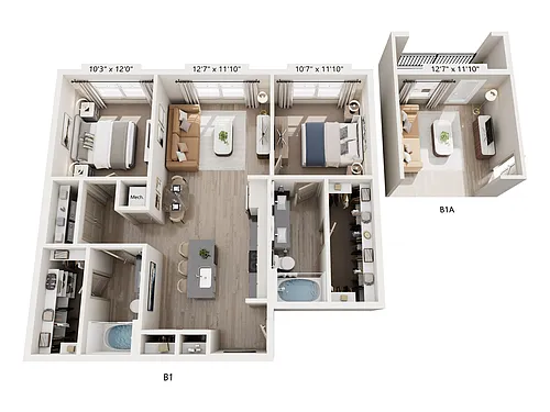 Floor plan B1A