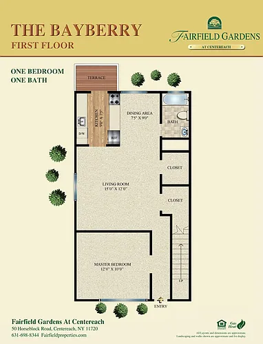 Floor plan Bayberry Lower