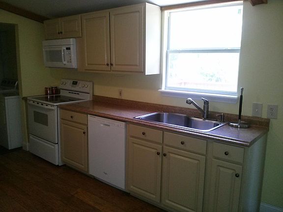 one side of the kitchen