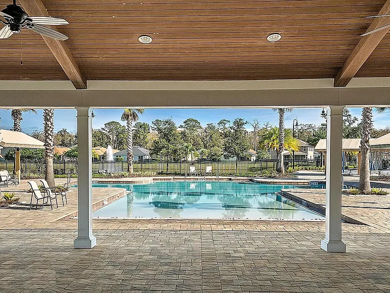 Amenity center swimming pool