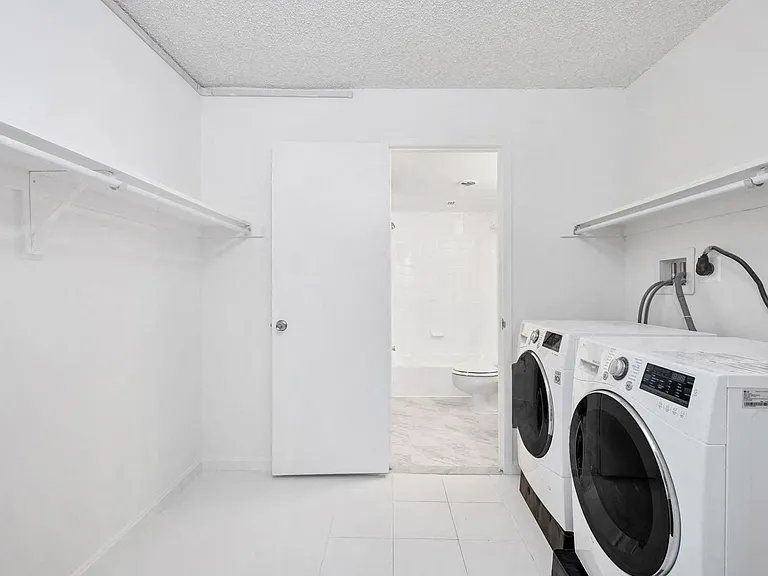 In-home upgrades include full-sized washer and dryer