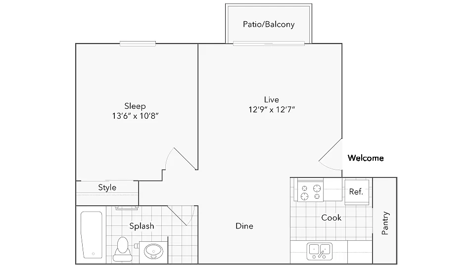Floor plan West - Eucalyptus