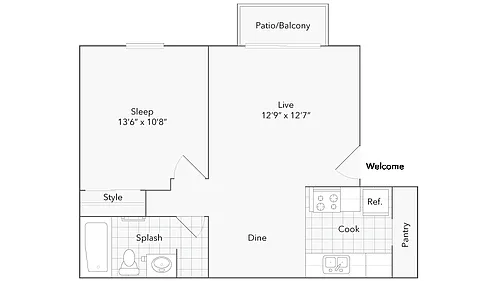 Floor plan West - Eucalyptus