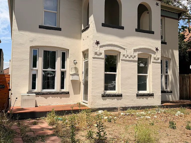 Front of house unit is on right side when looking from street