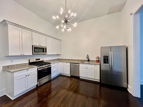 GE appliances are brand new. Brand new cabinets and granite counter tops.