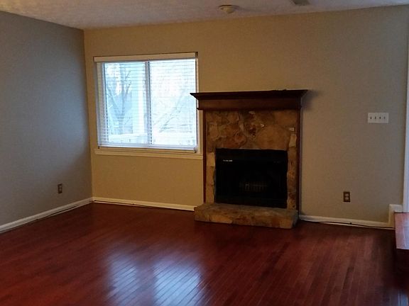 Living room with gas fireplace