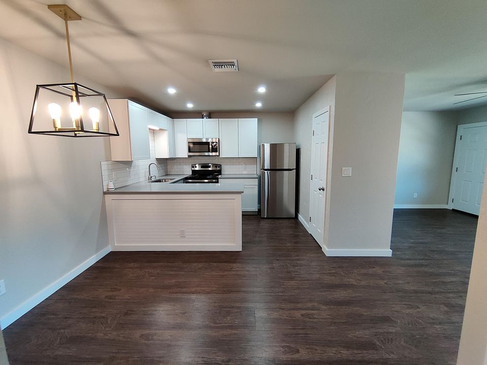 Dining area and recently renovated kitchen