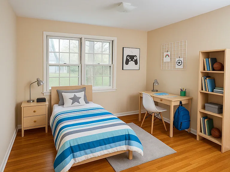 Virtually staged- 4th bedroom