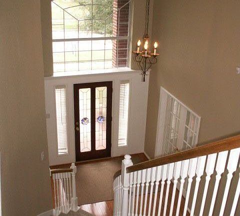 Two story entry hall
