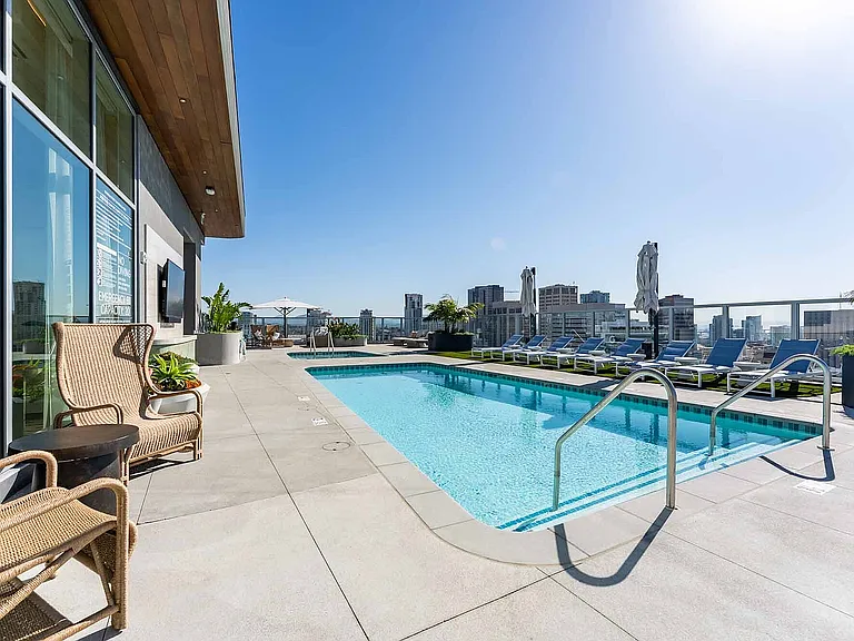 Rooftop Pool with San Diego Skyline Views