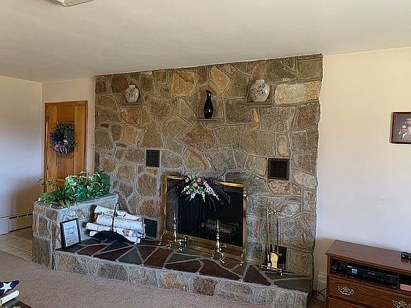 Living room fireplace