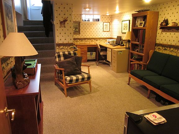 rec room/ office in basement
