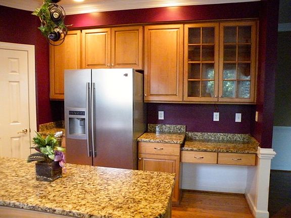 Cherry cabinets w/granite to