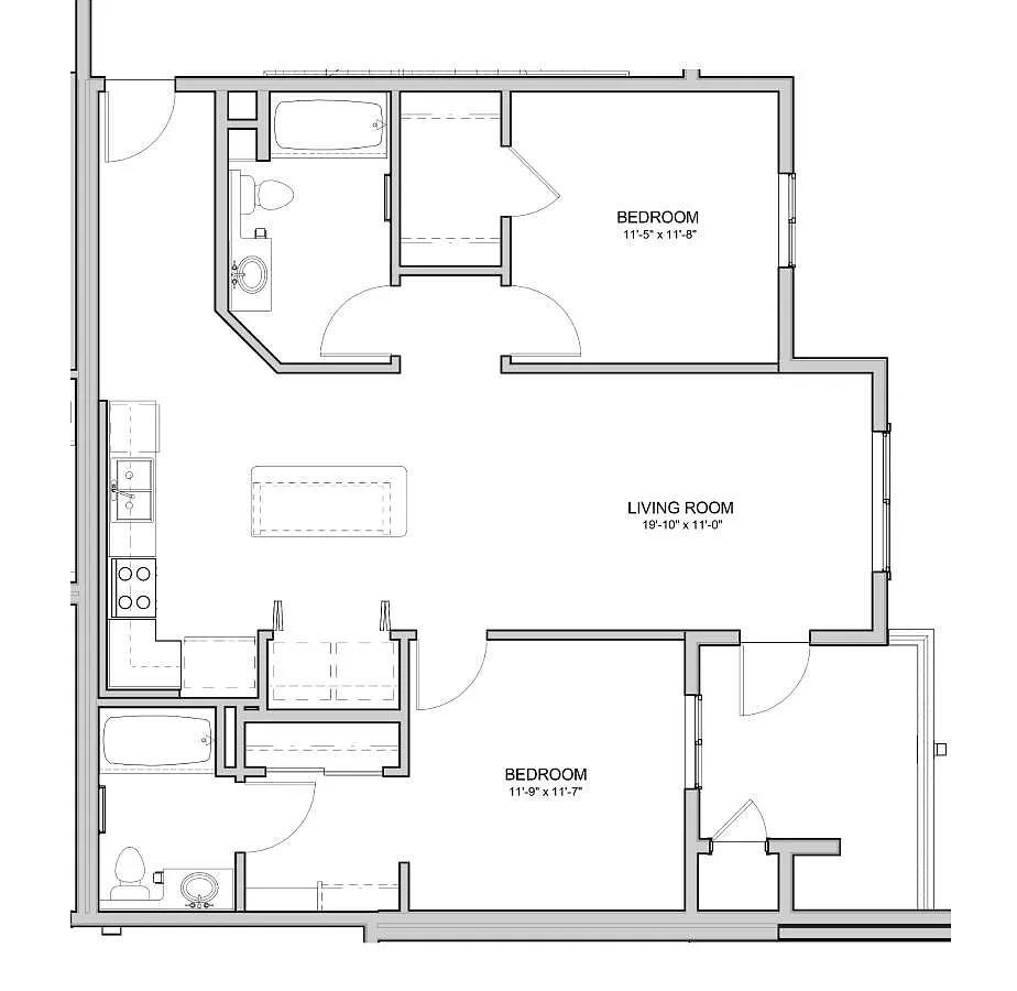 Floor plan 2x2 Sequoia