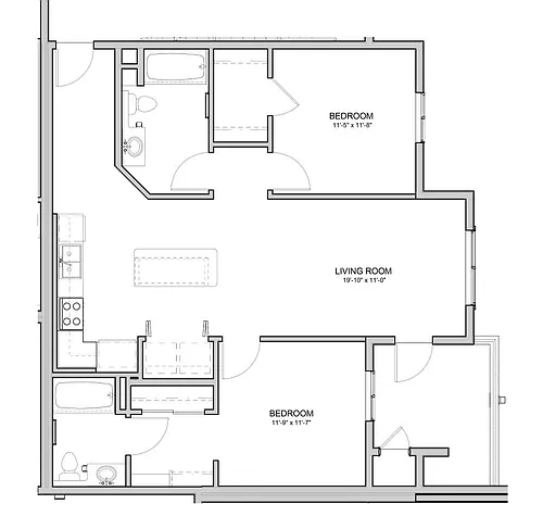 Floor plan 2x2 Sequoia