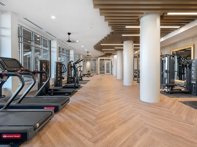 State-of-the-art fitness center with cardio and strength equipment