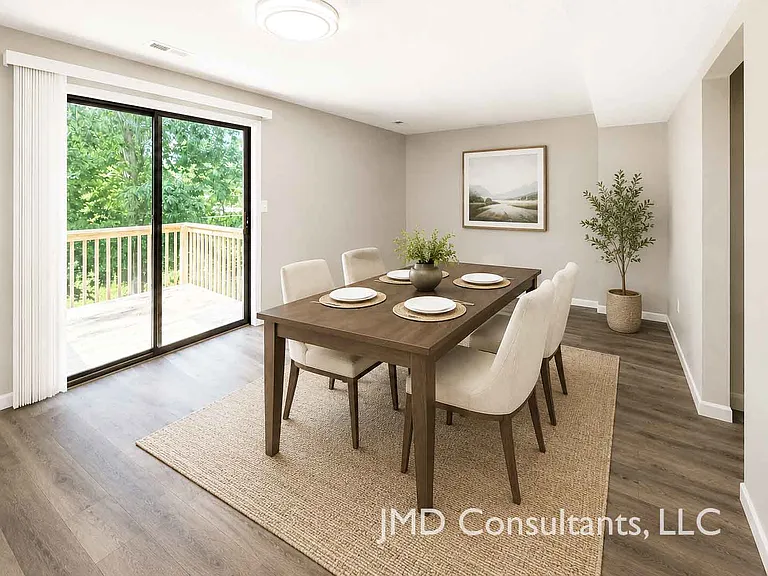 Dining room--this unit is NOT furnished