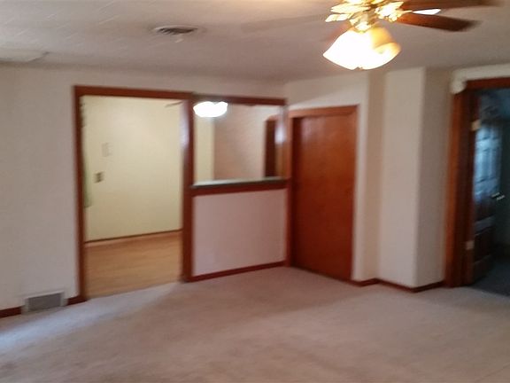Living room looking towards kitchen