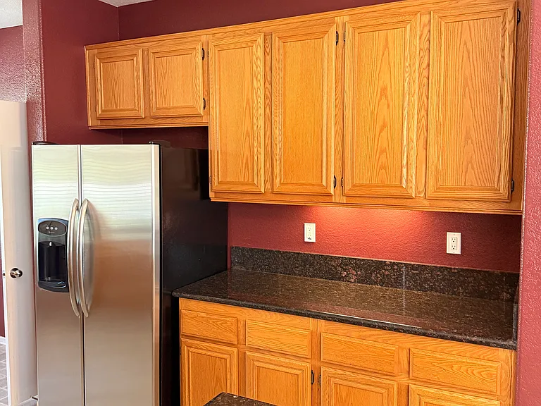 Kitchen. Better pics coming soon, as the flooring has been replaced since this picture was taken.